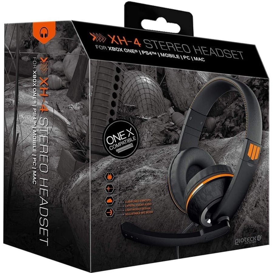 Gioteck - XH-4 Auriculares Gaming Estéreo con Cable Camo para Xbox One, PS4 y PC