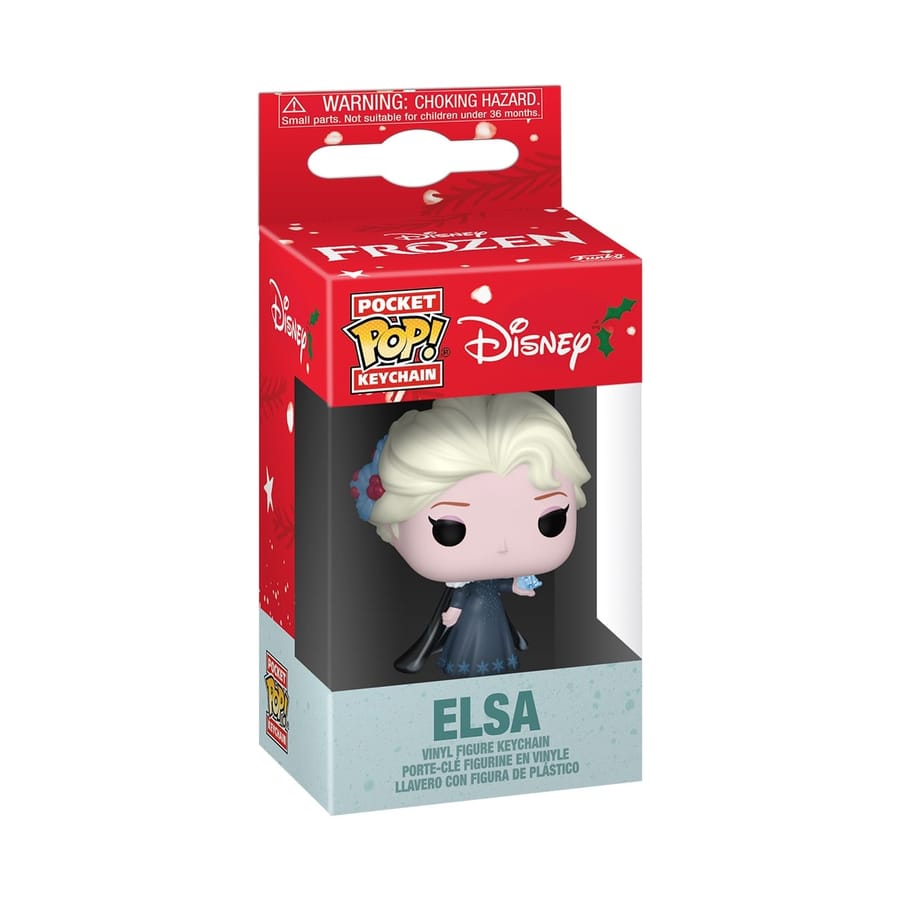 Funko Pocket Pop! Keychain: Disney Princess Holiday 2025 - Elsa