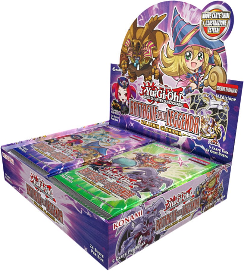 Yu-Gi-Oh! GCC - Box di Confezione di busta Battaglie della Leggenda: Galleria Gloriosa (24 Buste) - IT