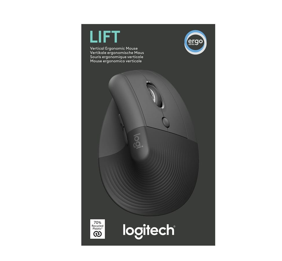 Logitech - Ratón ergonómico vertical Lift