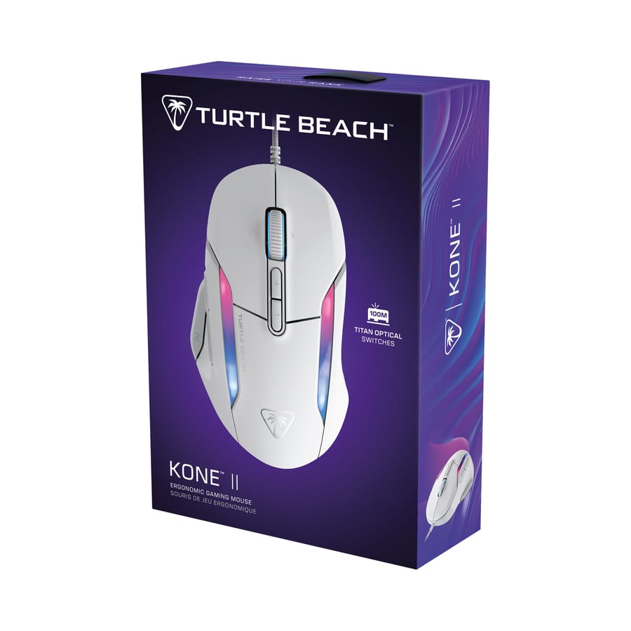 Turtle Beach - Kone II Ergonomic Gaming Mouse White