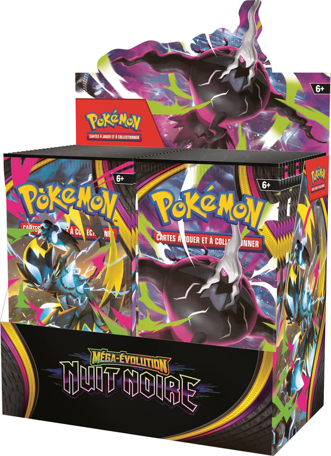 Pokémon JCC : Display de Pack de Booster Méga-Évolution - ME05 Nuit Noire (Display x36) - FR