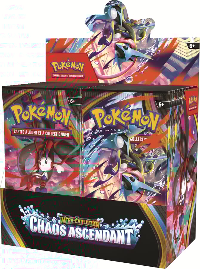 Pokémon JCC : Display de Pack de Boosters Méga-Évolution ME04 Chaos Ascendant (Display x36) - FR