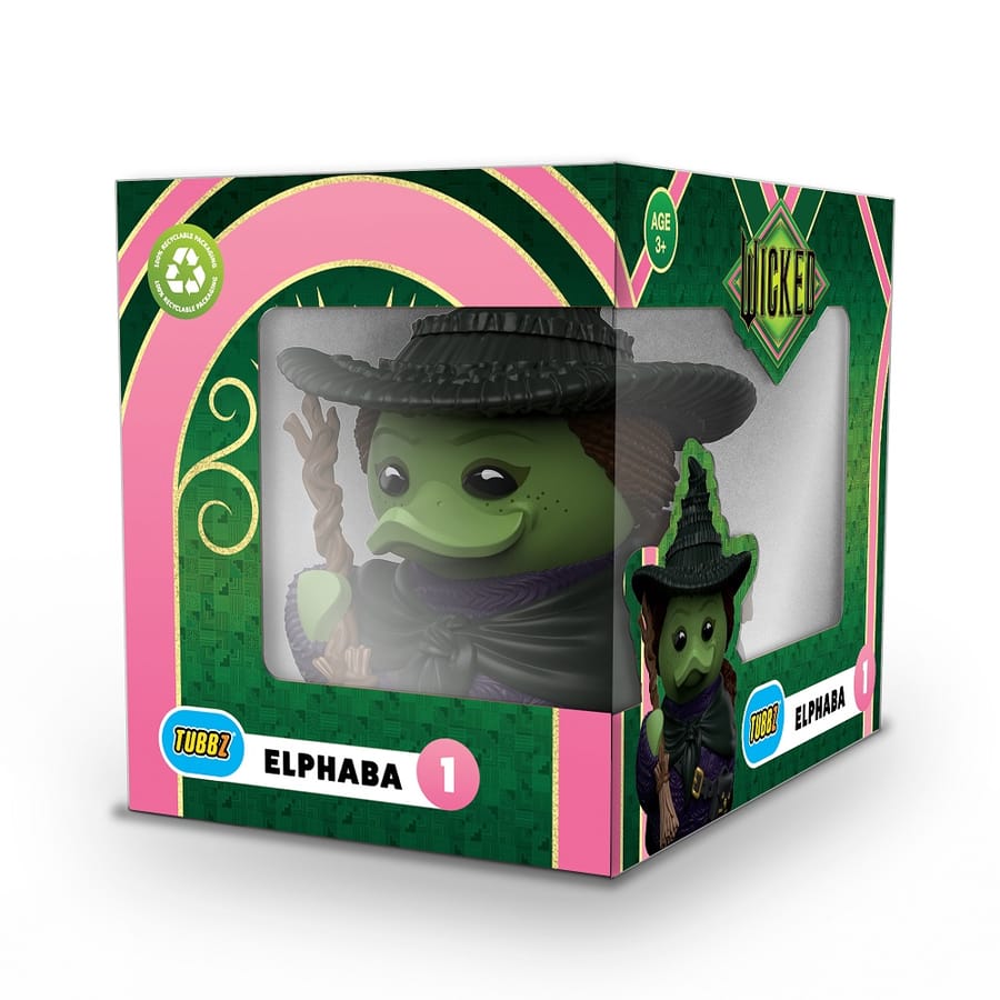 Numskull - Best of TUBBZ Boxed Bath Duck - Wicked - Elphaba Thropp - 9cm