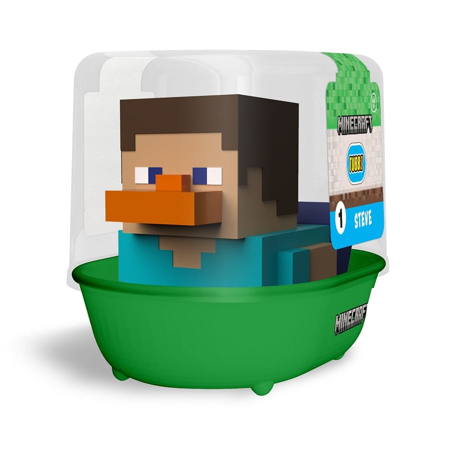 Numskull - TUBBZ Bath Duck - Minecraft - Steve (First Edition) - 9cm