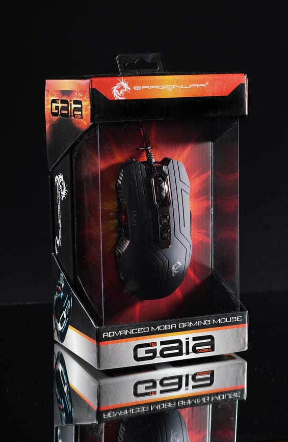 Dragonwar G15 Gaia 4000DPI Blue LED Souris Gaming avec 6 boutons - Noir + Tapis de Souris