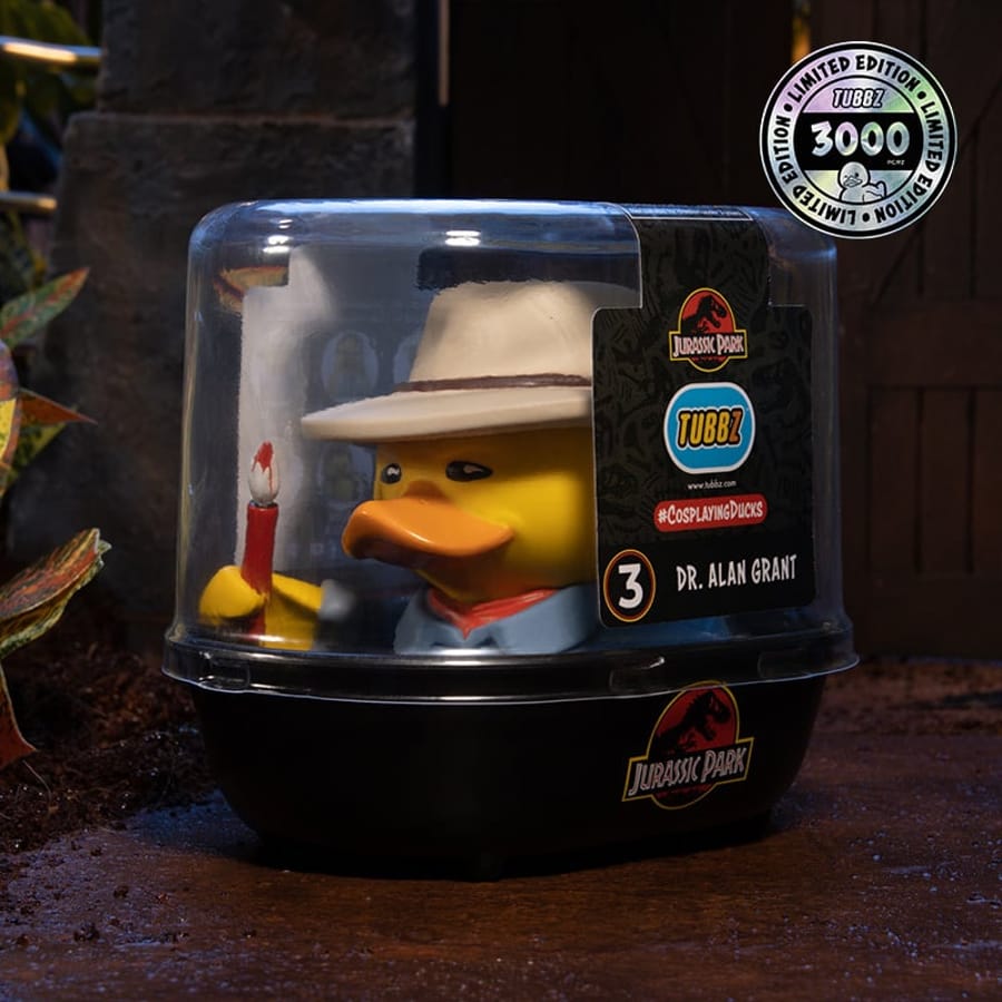 Numskull - TUBBZ Canard de bain - Jurassic Park - Dr. Alan Grant - 9cm