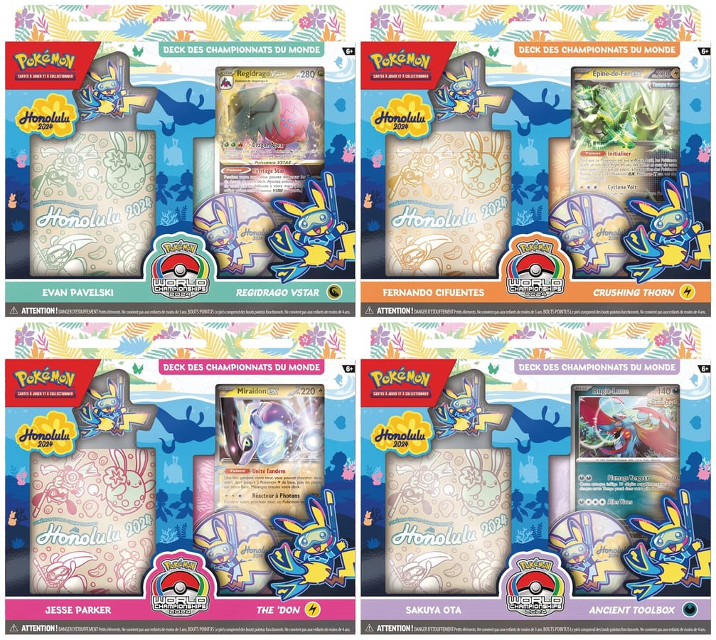 Pokémon JCC - Deck des Championnats du Monde du JCC Pokémon 2024 (1x deck aléatoire) - FR