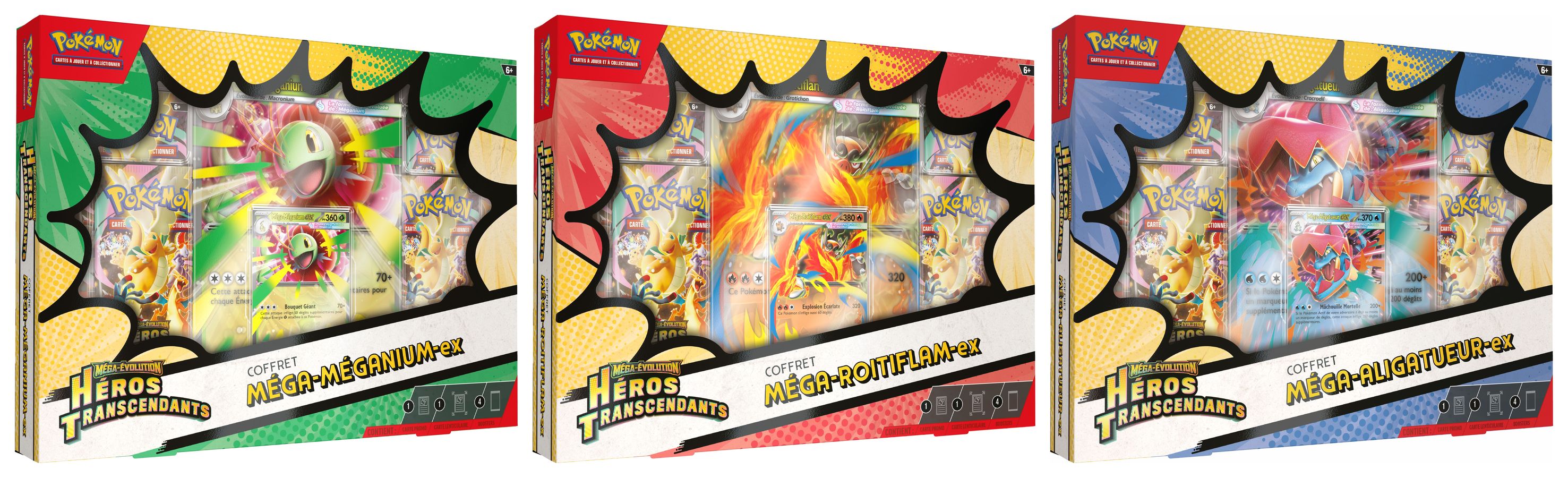 Pokémon JCC : Coffret ex Méga-Évolution - ME2.5 Héros Transcendants (1x coffret aléatoire) - FR