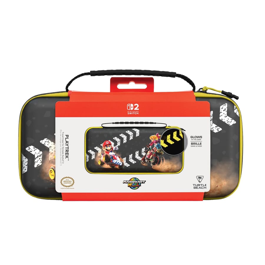 Turtle Beach - PlayTrek Travel Case Mario Kart World for Nintendo Switch 2, Nintendo Switch & Nintendo Switch OLED Model