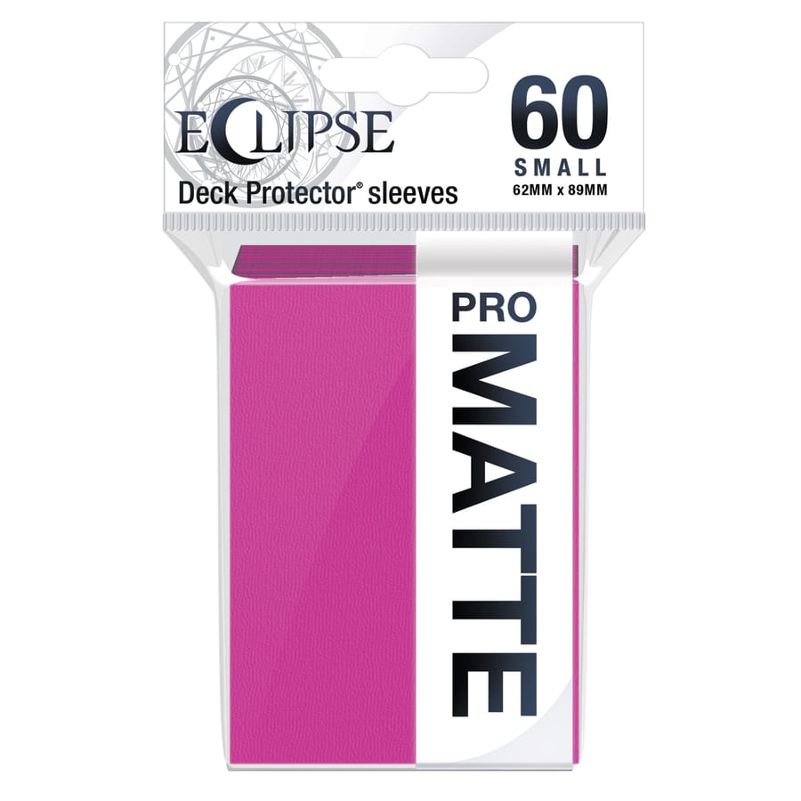 Ultra Pro - Eclipse Matte 60 Fundas Pequeñas para Tarjetas Pack Rosa Caliente (62 x 89 mm)
