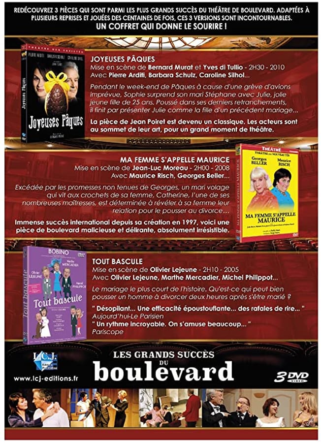 LES GRANDS SUCCES DU BOULEVARD - 3 pièces