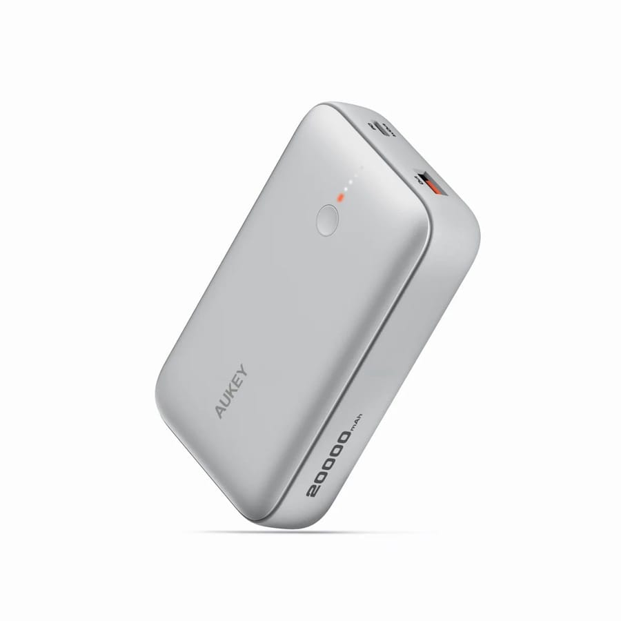 Aukey - Spark Mini 20000mAh 20W Powerbank Wit USB-C/USB-A