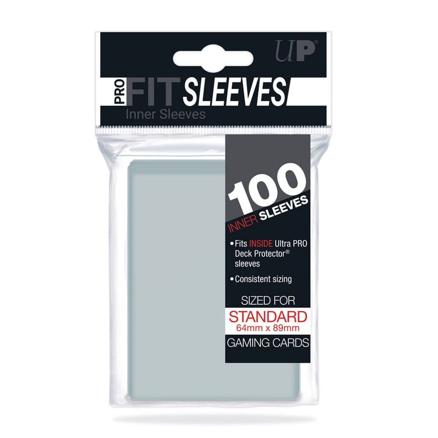 Ultra Pro - Sachet de 100 protèges cartes PRO-Fit taille standard (64mm x 89mm)