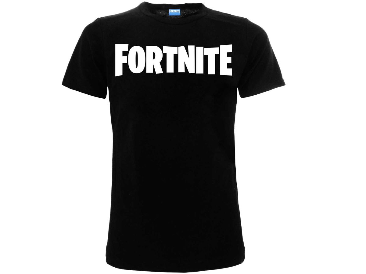 Fortnite - Logo T-Shirt Noir Enfants 164cm -14 Ans