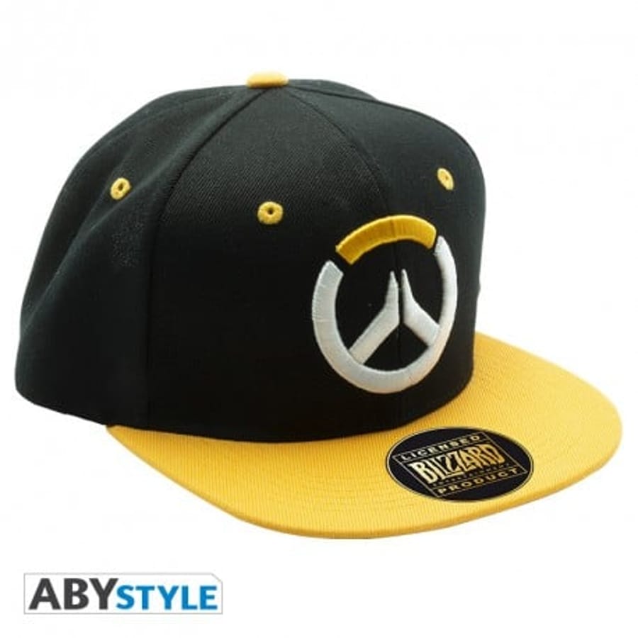 Overwatch - Snapback con logo nero e arancione