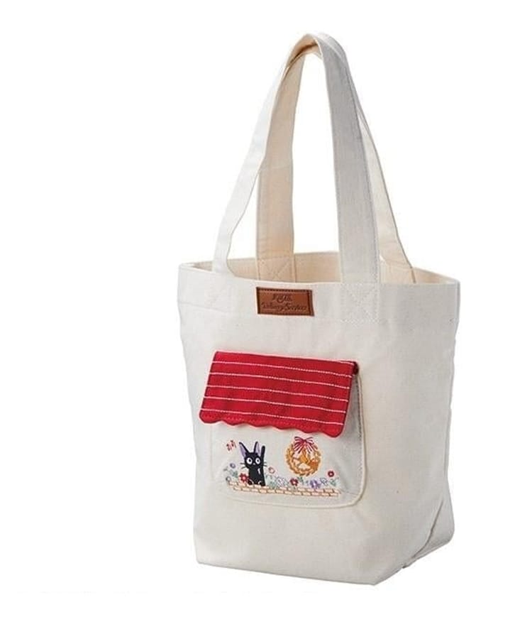 Ghibli - Kikis kleiner Lieferservice - Tote Tasche Jiji in den Blumen