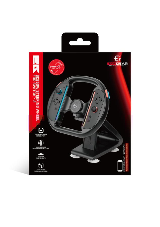 EgoGear - Volant SC25 pour Joy-Con de Switch 2