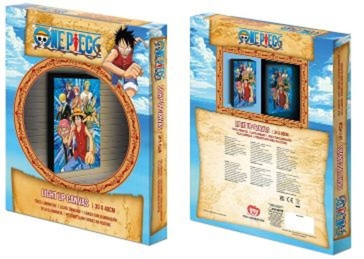 One Piece - Impression sur toile Lumineuse Equipage du Sunny 30x40cm