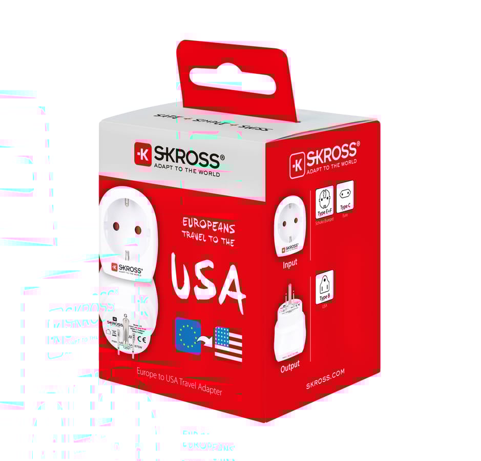 SKROSS - Adaptateur de voyage - Europe vers USA