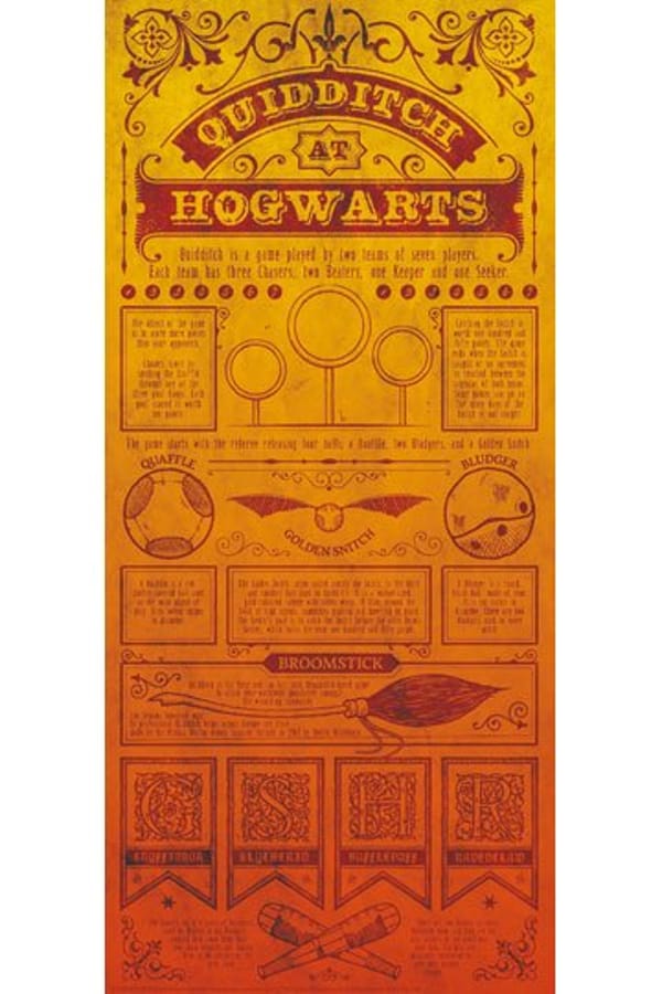 Harry Potter - Quidditch Lithograph Poster