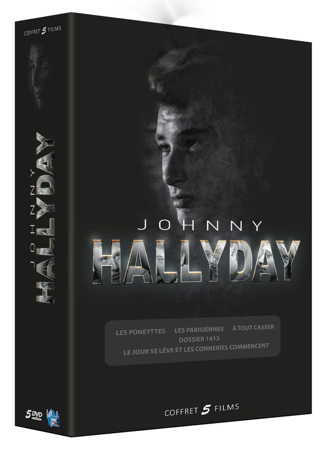 JOHNNY HALLYDAY - coffret 5 films