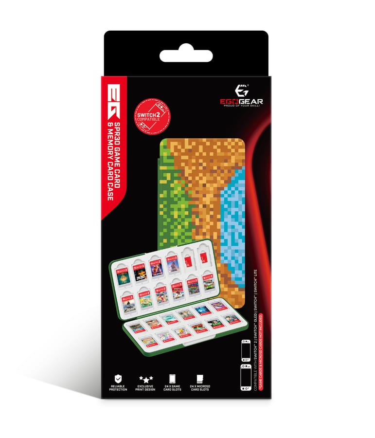 EgoGear - Étui pour cartes de jeu et cartes mémoire Cubes SPR30 pour Switch 2