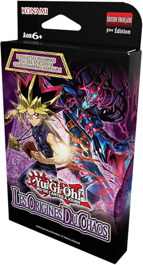 Yu-Gi-Oh! JCC - Pack de 3 Boosters Les Origines du Chaos (Tuckbox cartonné) - Uniquement GSA et GSS - FR