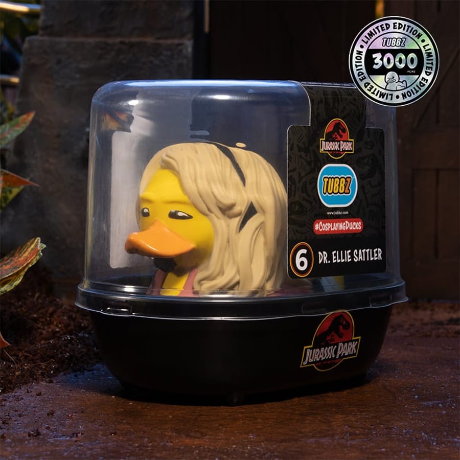 Numskull - TUBBZ Canard de bain - Jurassic Park - Dr. Ellie Sattler - 9cm