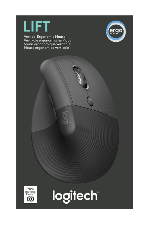 Logitech - Lift Vertical Ergonomic Mouse