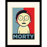 Pyramid International Rick et Morty - "Morty Campaigne" Impression Encadrée 30x40cm rick, and, morty Posters, Stickers et Impressions