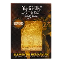 Fanattik Yu-Gi-Oh! GX - Lingot Plaqué Or 24 Carats "Avian, Héros Elémentaire" en Édition Limitée yu, gi, oh Figurer och repliker