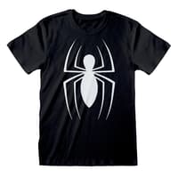 Heroes Inc. Marvel - Unisex T-shirt Svart Klassisk Spindelmannen-logotyp - L Spider, Man marvel T-shirt