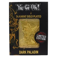 Fanattik Yu-Gi-Oh! - Lingot Plaqué Or 24 Carats "Paladin des Ténèbres" en Édition Limitée yu, gi, oh Figurer och repliker