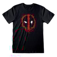 Heroes Inc. Marvel - Unisex svart Deadpool Splat T-shirt- M deadpool marvel T-shirt
