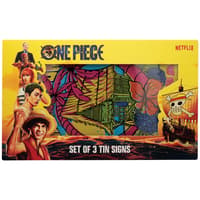 Fanattik One Piece (Live Netflix) - Réplique de 3 plaques en tôle one, piece Figurer och repliker
