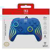 Turtle Beach Turtle Beach - Manette de jeu RGB filaire Afterglow Wave bleue pour Nintendo Switch 2, Switch et Switch modèle OLED  Nintendo Switch Tillbehör  Nintendo Switch OLED Nintendo Switch 2