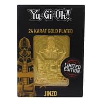 Fanattik Yu-Gi-Oh! - Lingot Plaqué Or 24 Carats "Jinzo" en Édition Limitée yu, gi, oh Figurer och repliker