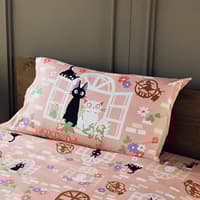 Marushin Ghibli - Kiki's Delivery Service - Sweet Pink Jiji Natsu Cushion Cover ghibli kikis, delivery, service Tableware & Home Ware