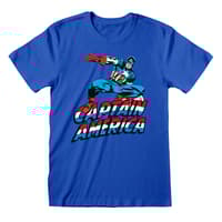 Heroes Inc. Marvel - Captain America blå unisex-t-shirt - L Avengers marvel T-shirt