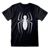Heroes Inc. Marvel - Unisex T-shirt Svart Klassisk Spindelmannen-logotyp - S Spider, Man marvel T-shirt