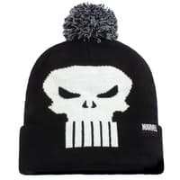 Heroes Inc. Marvel - Punisher Skull Logo Svart Pom Pom Mössa punisher Kepsar och mössor