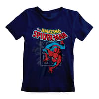 Heroes Inc. Marvel - The Amazing Spider-Man Marineblaues T-Shirt für Kinder - 5-6 Jahre Spider, Man marvel T-Shirt