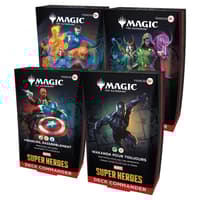 Wizards of the Coast LLC Magic: The Gathering - Assortiment de Decks Commander Marvel Super Heroes (4 Decks Commander) - FR magic, the, gathering Magic the Gathering TCG