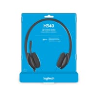 Logitech Logitech - H340 USB Computer Headset - Black  Headsets