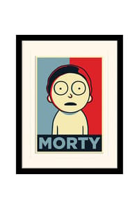 Pyramid International Rick And Morty - "Morty-Kampagne" Gerahmter Druck 30x40cm rick, and, morty Poster, Sticker und Drucke