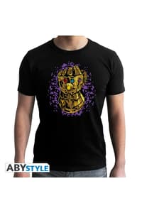 Abystyle Marvel - Infinite Gauntlet Schwarzes T-Shirt für Männer - XL marvel T-Shirt