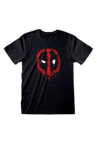 Heroes Inc. Marvel - Deadpool Splat Schwarz Unisex T-Shirt - L deadpool marvel T-Shirt