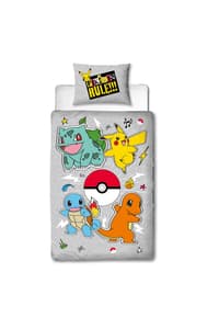 CLD Distribution S.A. Pokémon - Pikachu and Starter 1G IV Mikrofaser-Bett-Set (140x200cm + 63x63cm) pokemon Tisch- und Haushaltsartikel