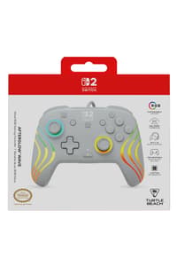 Turtle Beach Turtle Beach - Afterglow Wave Wired RGB Gaming Controller Grey for Nintendo Switch 2, Switch & Switch OLED Model  Nintendo Switch Accessories  Nintendo Switch OLED Nintendo Switch 2